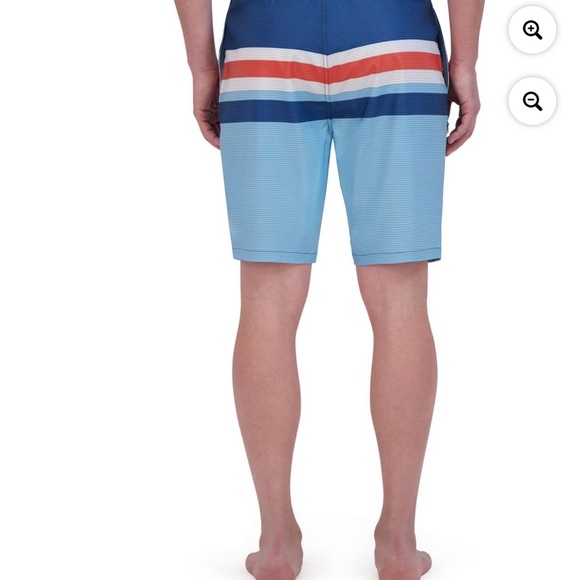 ZeroXposur Men's Multicolor Striped Board Shorts - Picture 4 of 7